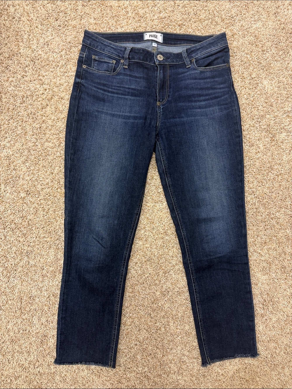 PAIGE Skyline Skinny Crop Jeans